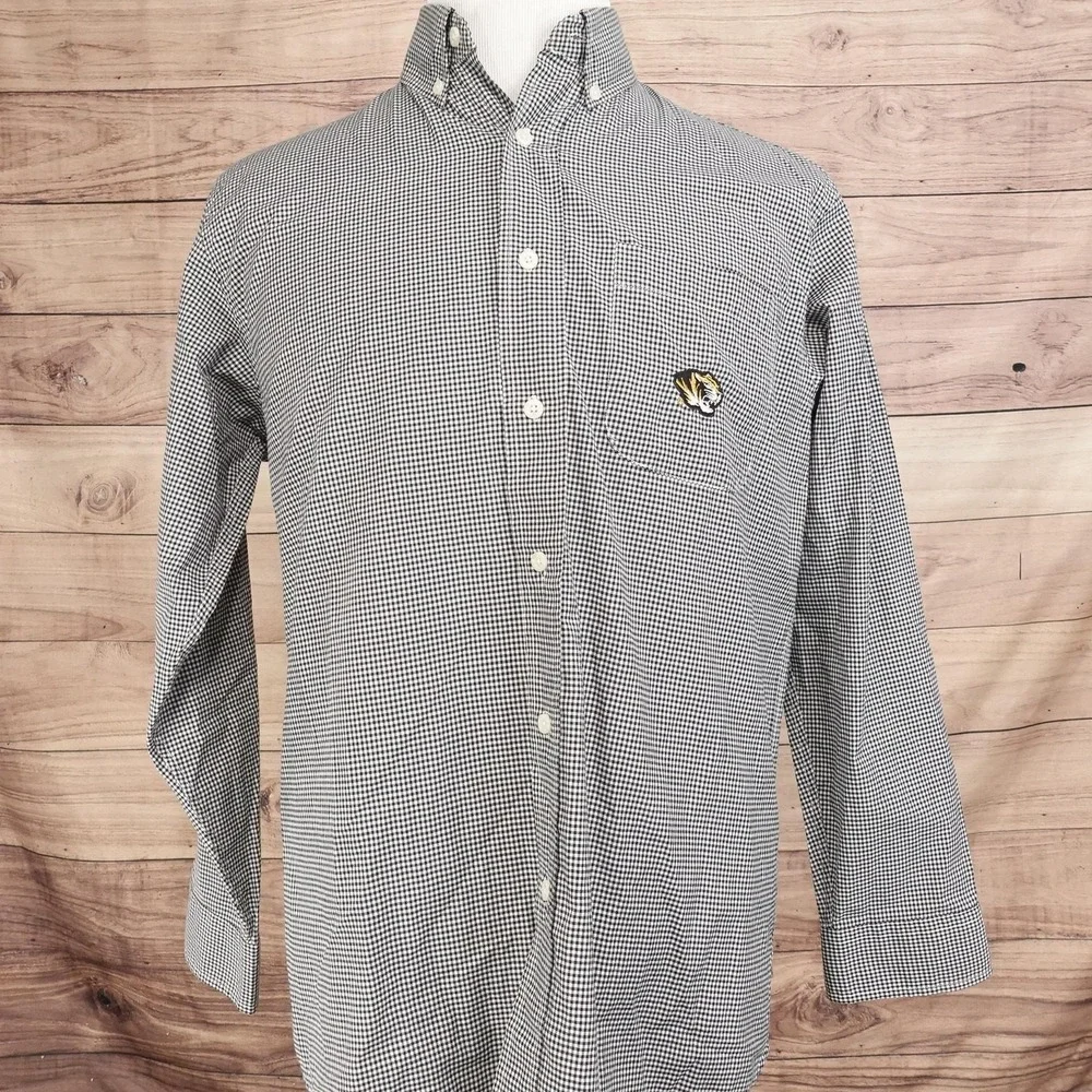 Mizzou Missouri Tigers Shirt Mens M NCAA Campus Specialties Button Down